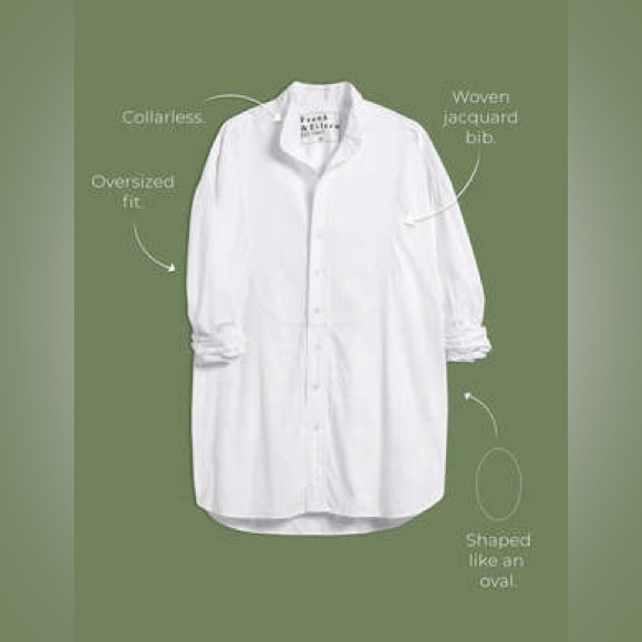 Frank & Eileen Women’s White Victoria Italian Tuxedo Shirt - Picture 15 of 15